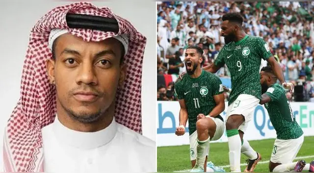 André Carrillo festejó el triunfo de Arabia Saudita ante Argentina en un duelo histórico para muchos en el Mundial Qatar 2022.