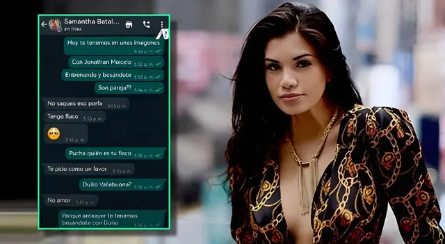 Samantha Batallanos sorprendió con pedido.