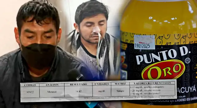 Ambos amigos quedaron prácticamente ciegos tras consumir Punto D' Oro.