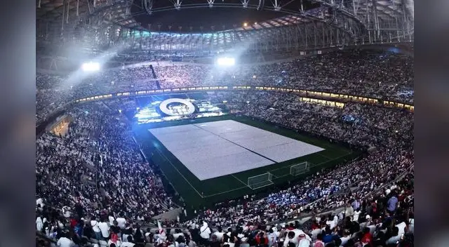 Vista del estadio con público dentro. Vista del estadio con público dentro.