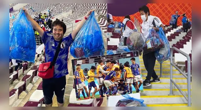 Hinchas japoneses sorprendieron con orden y limpieza tras finalizar el partido ante Alemania. Hinchas japoneses sorprendieron con orden y limpieza tras finalizar el partido ante Alemania.