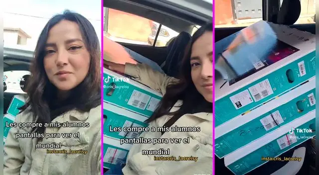 La profesora compartió en TikTok los regalos que les dio a los niños. La profesora compartió en TikTok los regalos que les dio a los niños.
