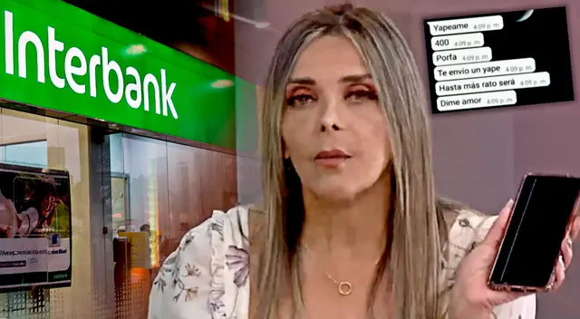 La actriz cómica denunció que la aplicación del Interbank 'es vulnerable y no sirve'.