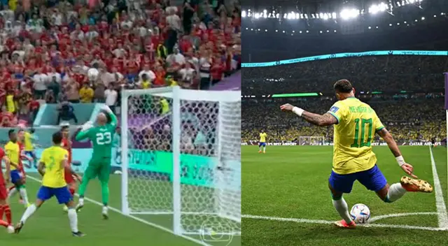 Neymar casi genera gol olímpico.