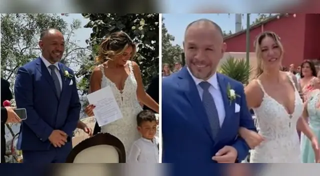 Tilsa Lozano y Jackson Mora lucieron elegantes.