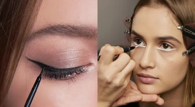 Usa colores claros en la línea del agua.