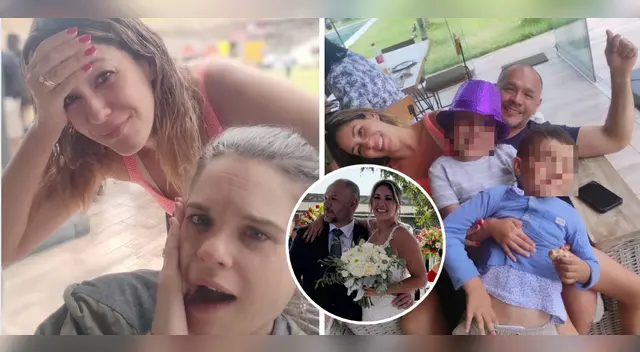 Tilsa Lozano y Jackson Mora luego de su boda.