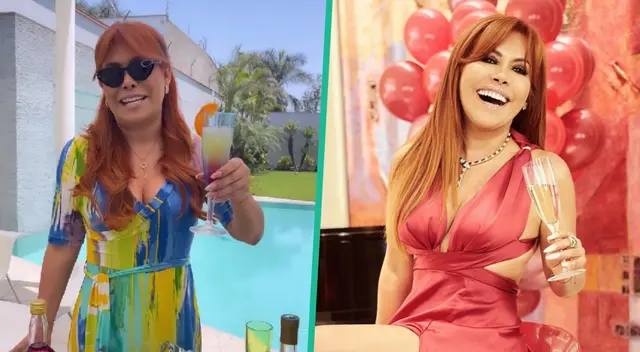 Magaly Medina DEJA las cámaras para lucirse como bartender y usuarios la llenan de elogios: "Más traguitos Maga'"