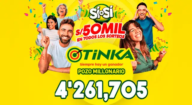 El último ganador del pozo millonario de La Tinka se llevó más de 12 millones de soles, en Cajamarca. Foto: La Tinka