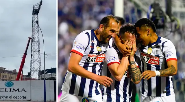 Alianza Lima: hinchas festejan que se empiece con el cambio de alumbrado.