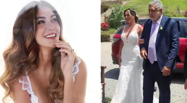 Tilsa Lozano revela cómo fue emotivo momento cuando su papá la llevó al altar. Tilsa Lozano revela cómo fue emotivo momento cuando su papá la llevó al altar.