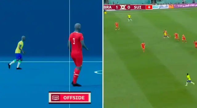 Brasil anotó gol, pero el VAR no anuló.