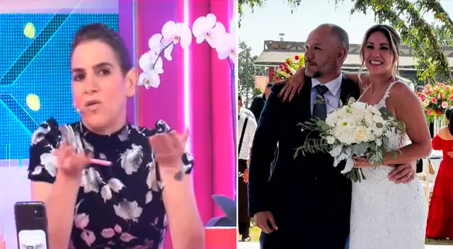 Gigi Mitre sorprendida con boda de Tilsa Lozano. Gigi Mitre sorprendida con boda de Tilsa Lozano.