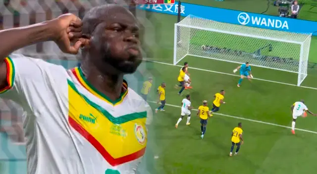 Kalidou Koulibaly puso el 1-2 parcial que deja a Ecuador sin Mundial.