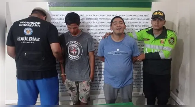 Sujetos fueron trasladados a la comisaría para las investigaciones.