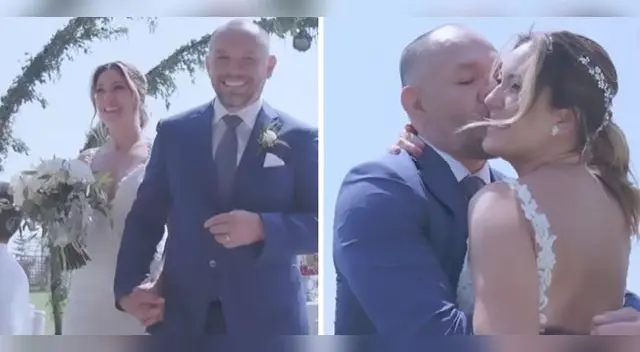 Jackson Mora feliz de casarse con Tilsa Lozano.