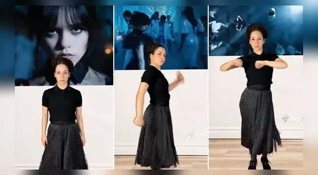 El baile de la joven es furor en redes sociales. El baile de la joven es furor en redes sociales.