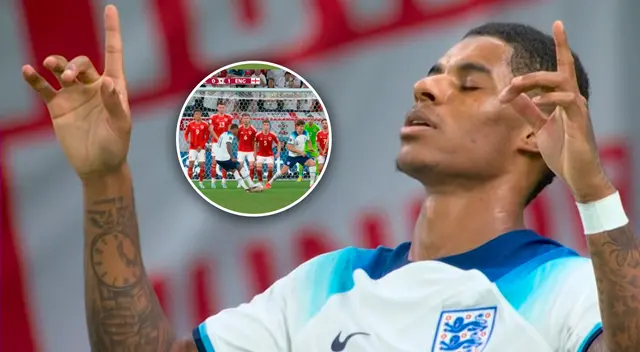 Marcus Rashford pone la ventaja para Inglaterra sobre Gales.