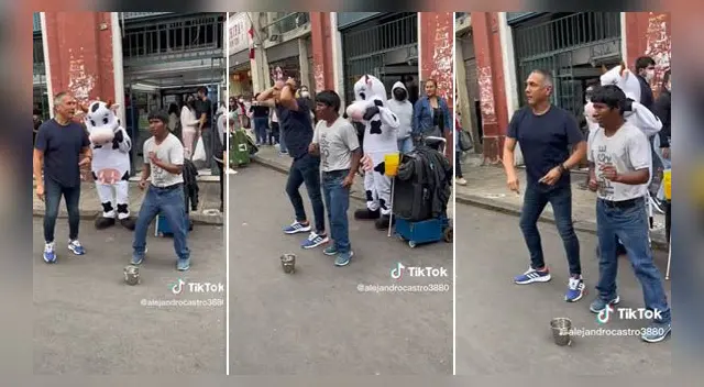 La escena se ha vuelto viral en las redes sociales. La escena se ha vuelto viral en las redes sociales.