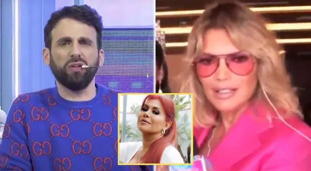 Jessica Newton hace el pare a Peluchín.