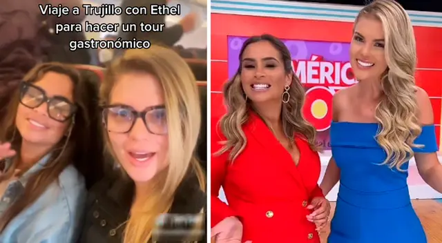 Ethel Pozo y Brunella Horna sorprendieron con viaje. Ethel Pozo y Brunella Horna sorprendieron con viaje.