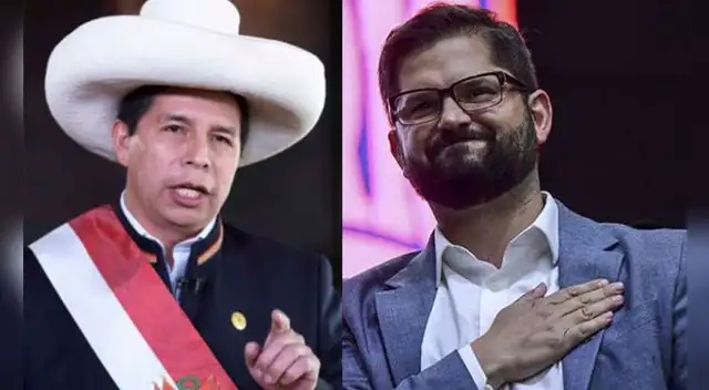 Gabriel Boric, presidente de Chile, da el apoyo a Pedro Castillo frente a pretensión de vacancia o suspensión.