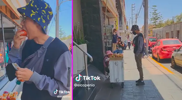 El joven extranjero estaba paseando con su novia peruana por las calles de Arequipa.