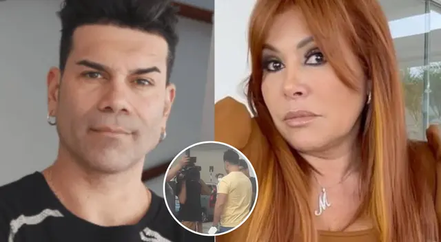 Tomate Barraza aparece afuera de la Dirincri y dando declaraciones para el programa de Magaly Medina.