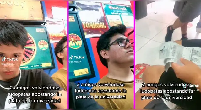 Los jóvenes se metieron a una casa de apuesta y apostaron todo.