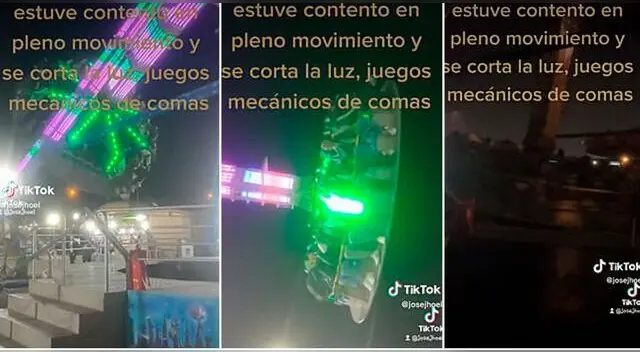 Los chicos disfrutaban de los juegos mecánicos en Comas, pero sucedió lo impensado y son virales en TikTok. Los chicos disfrutaban de los juegos mecánicos en Comas, pero sucedió lo impensado y son virales en TikTok.