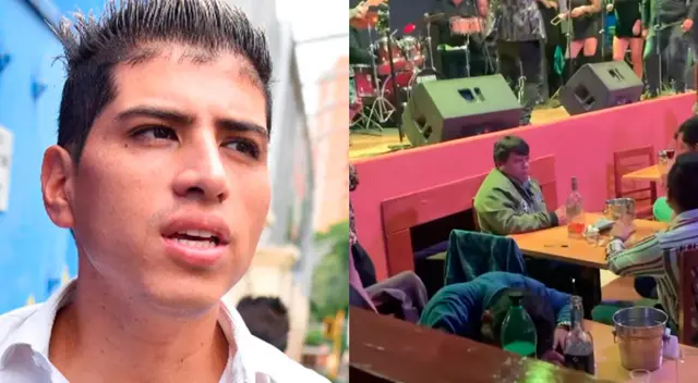 Mirella Paz captó a dos asistentes al concierto de John Kelvin dormidos.