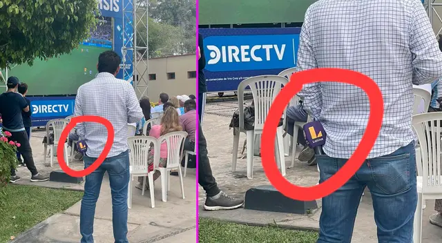 La foto del periodista de Latina se hizo viral en Twitter. La foto del periodista de Latina se hizo viral en Twitter.