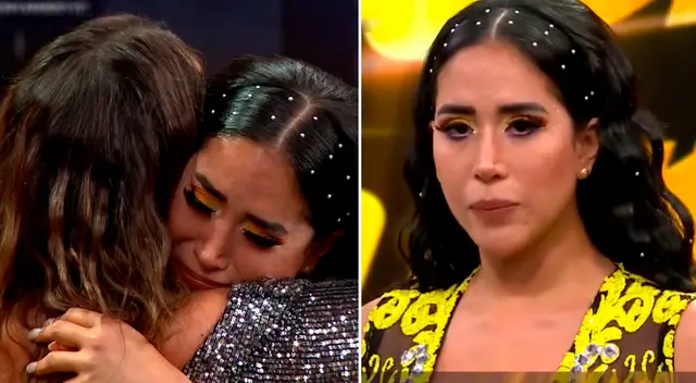 Melissa Paredes y Ethel Pozo se abrazan en El gran show causando sorprensa en los televidentes.