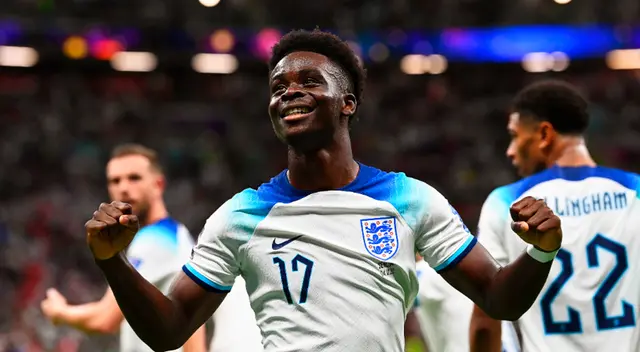 Saka le dio la ventaja a Inglaterra sobre Senegal. Saka le dio la ventaja a Inglaterra sobre Senegal.