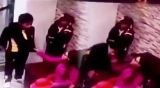 Profesora agrediendo a escolar en Cusco Profesora agrediendo a escolar en Cusco