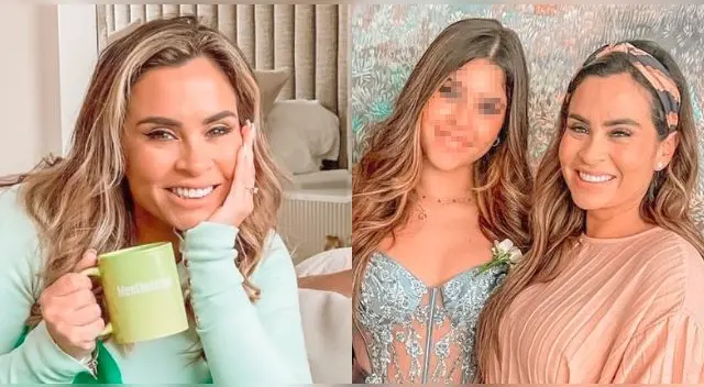 Ethel Pozo recogió en compañía de su esposo Julián Alexander a su menor hija.