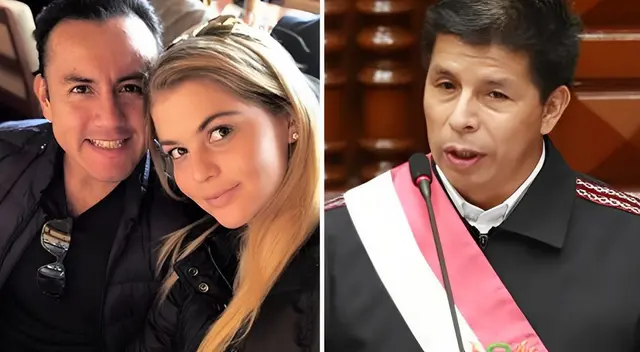 Brunella Horna y Richard Acuña celebraron salida de Pedro Castillo.