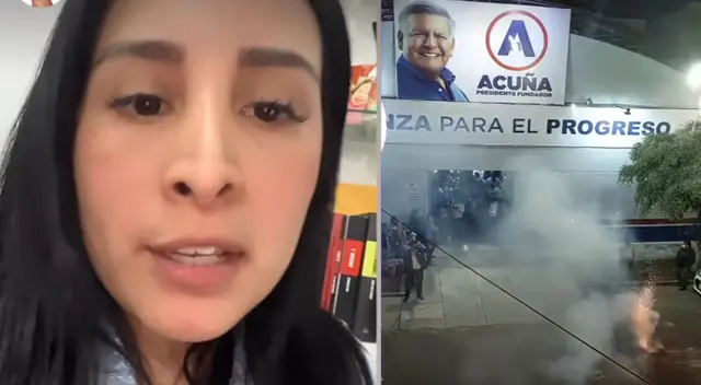 Kathy Sheen molesta por acciones de militantes de Alianza para el Progreso. Kathy Sheen molesta por acciones de militantes de Alianza para el Progreso.