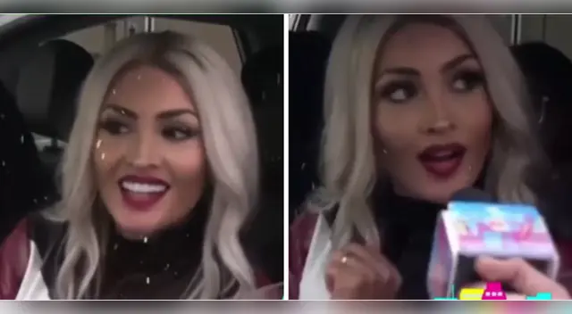 Michelle Soifer piropea a reportero.