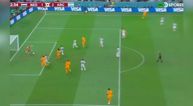 Países Bajos descontó a poco de finalizar el tiempo regular. Foto: captura DSports