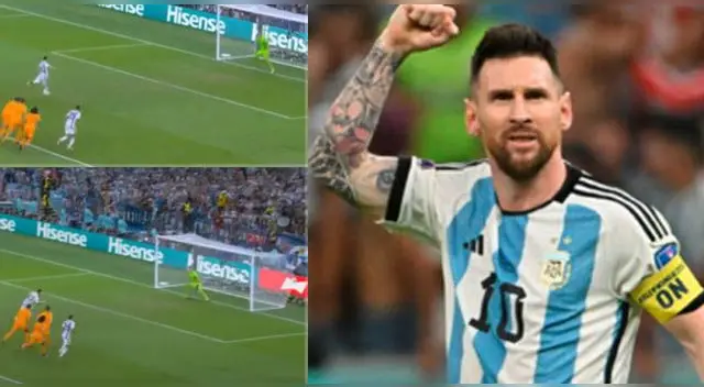 Así fue el penal de Messi.