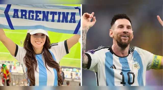 Rosangela Espinoza feliz por la selección argentina.