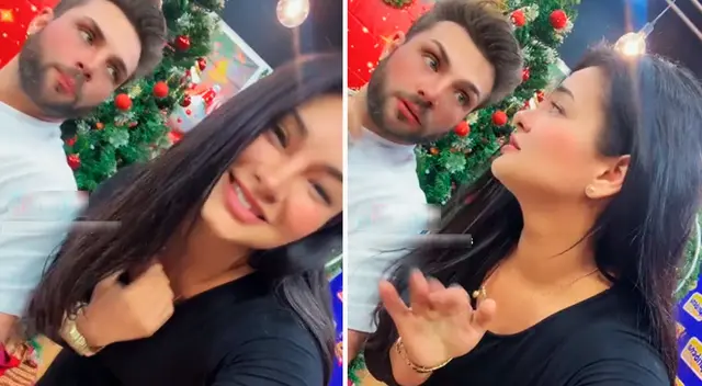 Nicola Porcella no se imaginó broma de su compañera. Nicola Porcella no se imaginó broma de su compañera.