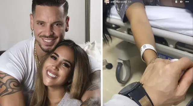 Anthony Aranda al lado de Melissa Paredes. Anthony Aranda al lado de Melissa Paredes.