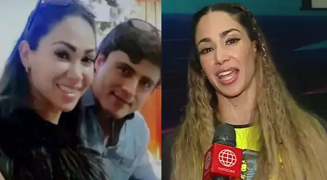 Melissa Loza feliz al lado de Juan Diego Álvarez.
