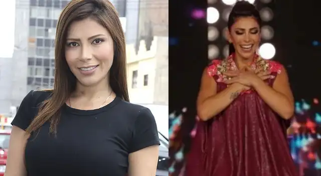 Milena Zárate emocionada de haber bailado junto a su hija.