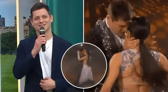 Gino Pesaressi dejó en claro que todo es profesional con su bailarina.