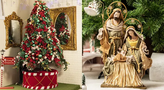 Árboles de Navidad y Nacimientos