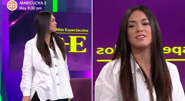 En Más Espectáculos, Jazmín Pinedo contó que finalmente terminaría sus estudios y estaba utilizando una prenda que le hizo su madre cómo cábala.