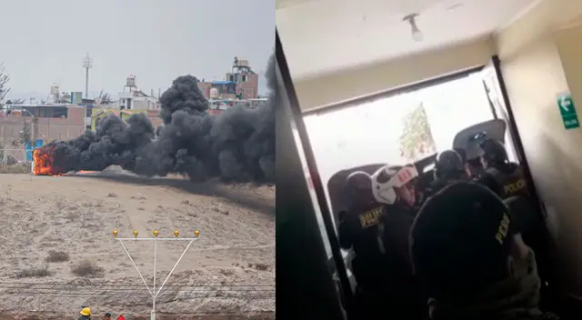 Manifestantes intentan ingresar a la comisaría de Chincheros